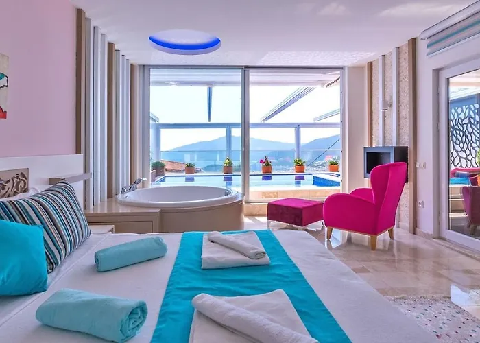 2 Bedroom With Private Heated Pool Pool And Jacuzzi Villa Kalkan